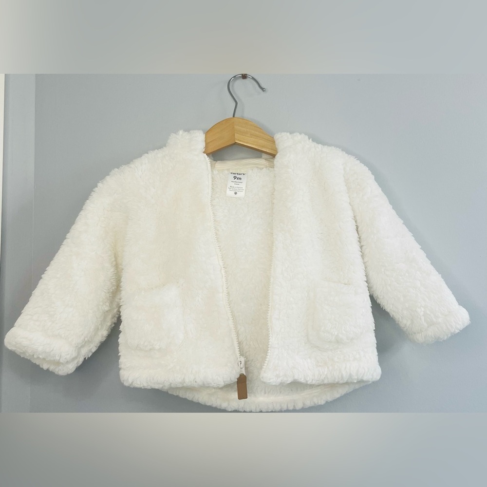 Cozy White Kids  Carter’s Jacket